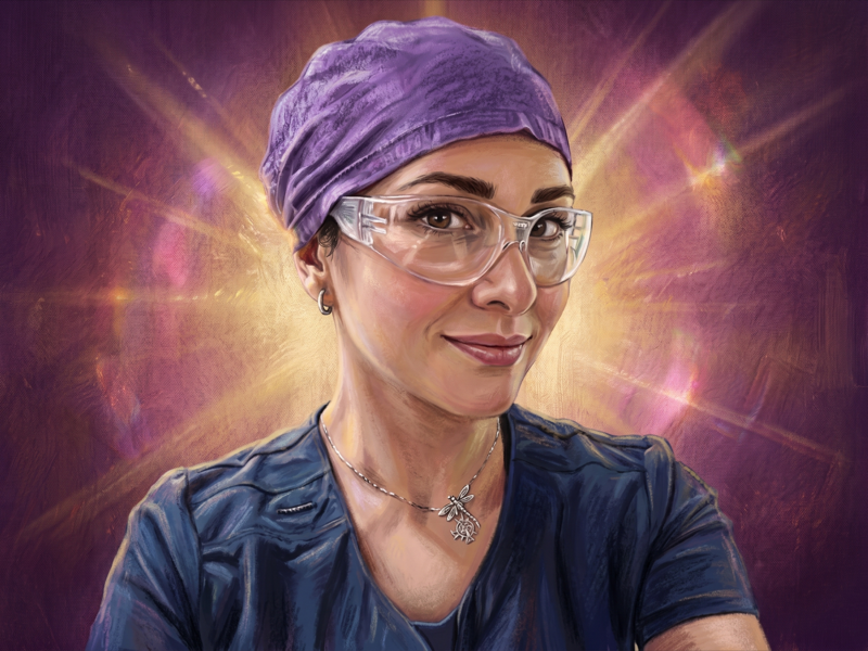 Retrato de Rebeca «Becky» Gallardo